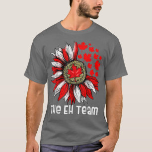 Camiseta El equipo de Eh Día Canadiense La hoja de arce de