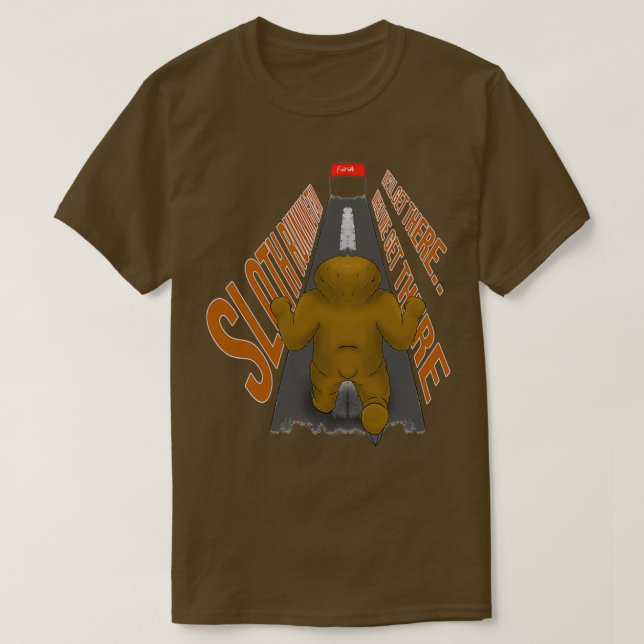Camiseta El Equipo De Ejecución De Sloth Wex27ll Llega Cuan (Diseño del anverso)
