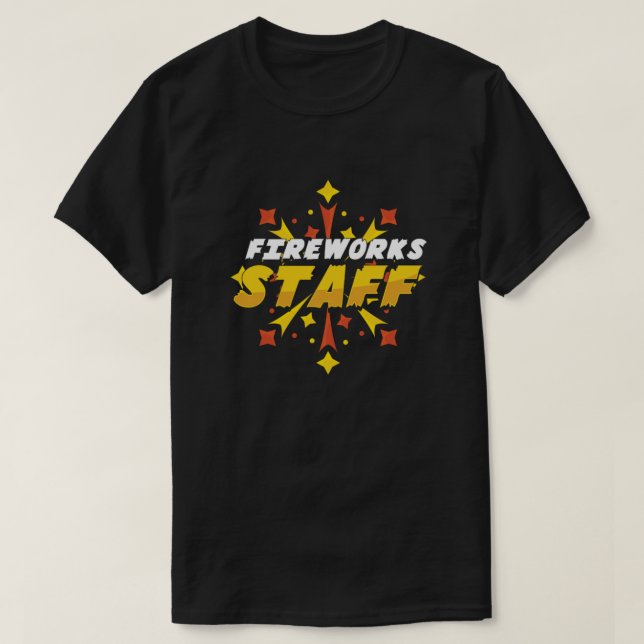 Camiseta El equipo de fuegos artificiales El regalo de Año  (Diseño del anverso)