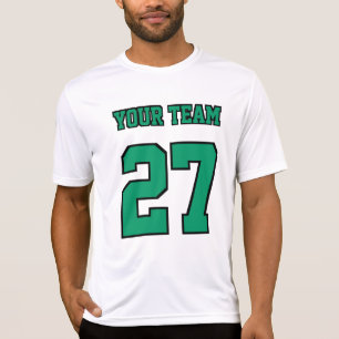 Camiseta El equipo de fútbol Apellido Número de Golpe Verde