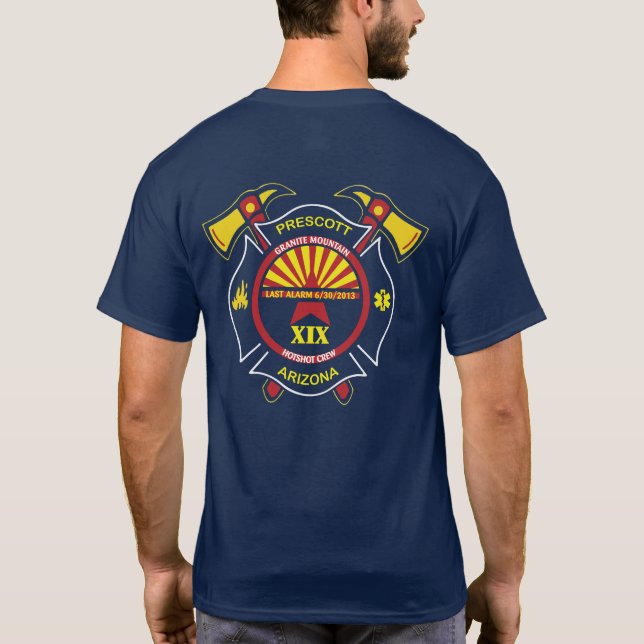 Camiseta El equipo de Granite Mountain Hotshots (Reverso)