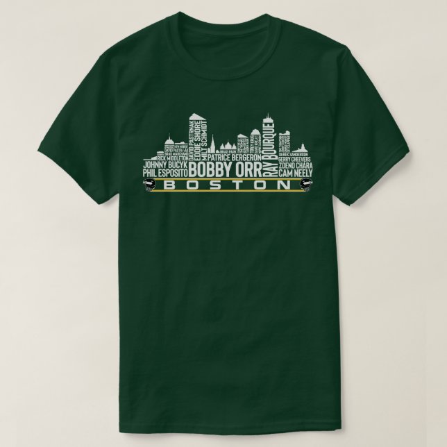 Camiseta El equipo de hockey de Boston legisla todo el tiem (Diseño del anverso)