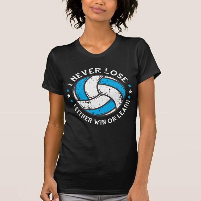 Camiseta El equipo de motivación del jugador de voleibol qu (Anverso)