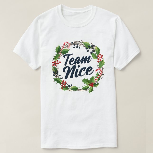 Camiseta El equipo de Niza Gracioso Mateo Pareja Navidades  (Diseño del anverso)