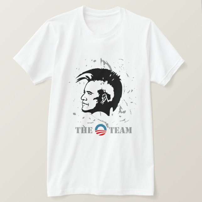 Camiseta El equipo de Obama 2012 (Anverso del diseño)