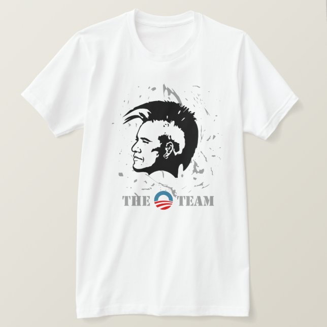 Camiseta El equipo de Obama 2012 (Anverso del diseño)