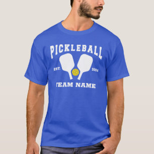 Camiseta El equipo de pelota de pádel personalizado amarill