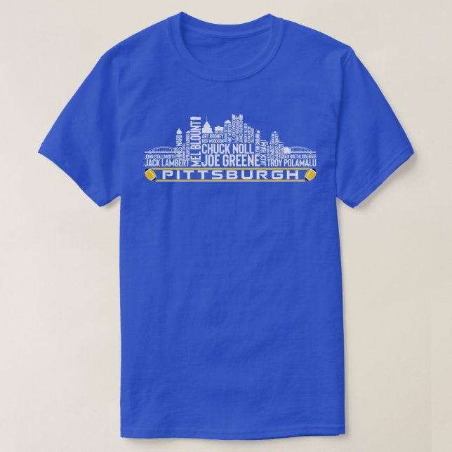 Camiseta El equipo de Pittsburgh todo el tiempo lega la ciu (Diseño del anverso)