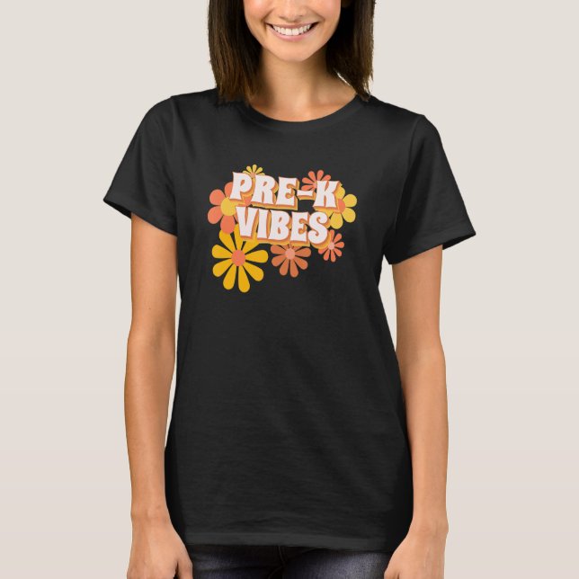 Camiseta El equipo de profesores de pre-K vuelve al retro d (Anverso)