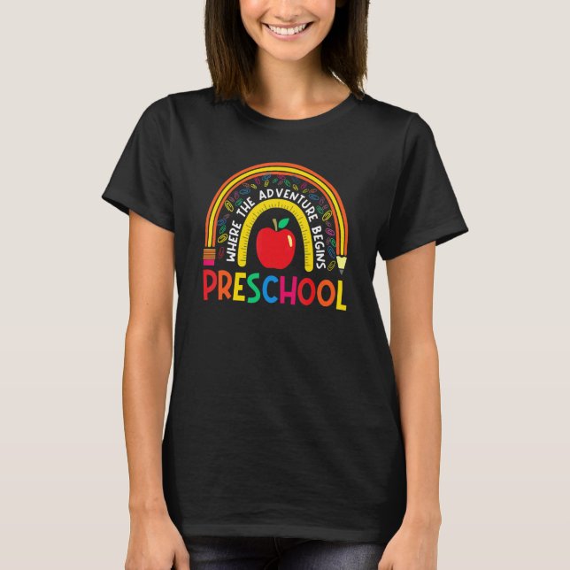 Camiseta El equipo de profesores de Preescolar Leopardo Arc (Anverso)