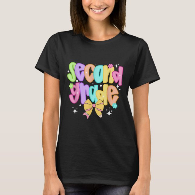 Camiseta El equipo de profesores de segundo grado de Preppy (Anverso)