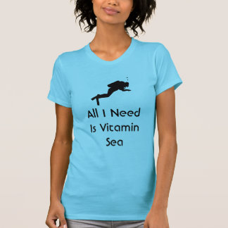 Camiseta El equipo de submarinismo todo lo que necesito es