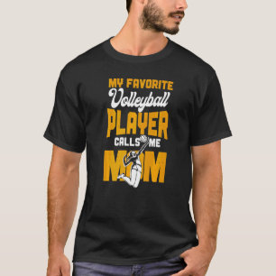 Camiseta El equipo de voleibol mamá mamá madre cosecha mi f