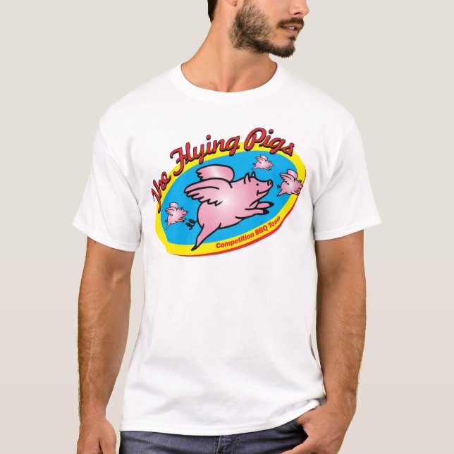 Camiseta El equipo del Bbq de la competencia de los cerdos (Anverso)