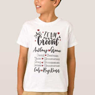 Camiseta El equipo del novio con estilo
