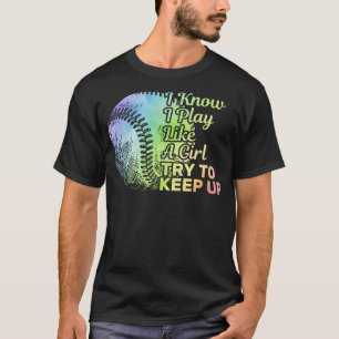 Camiseta El Equipo Femenino De Béisbol Fundido Juega Como U