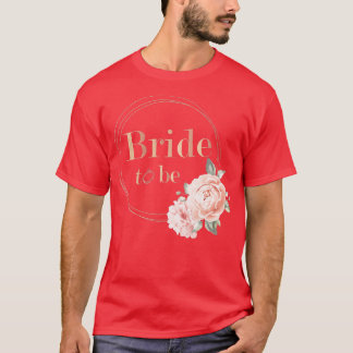 Camiseta El equipo femenino femenino de flores de novia vin