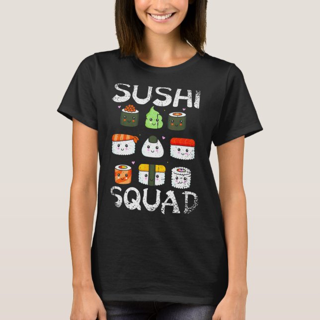 Camiseta El Equipo Japonés De Squad Maki Sashimi Es Como Ea (Anverso)