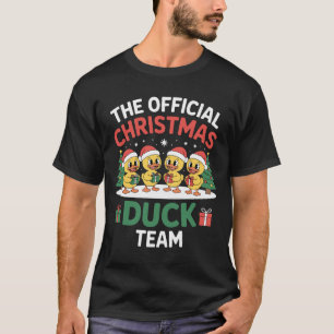 Camiseta El equipo oficial de patos de Navidad sombrero de 