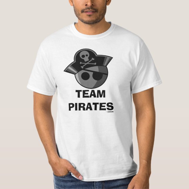 Camiseta ¡El equipo piratea la camisa! (Anverso)