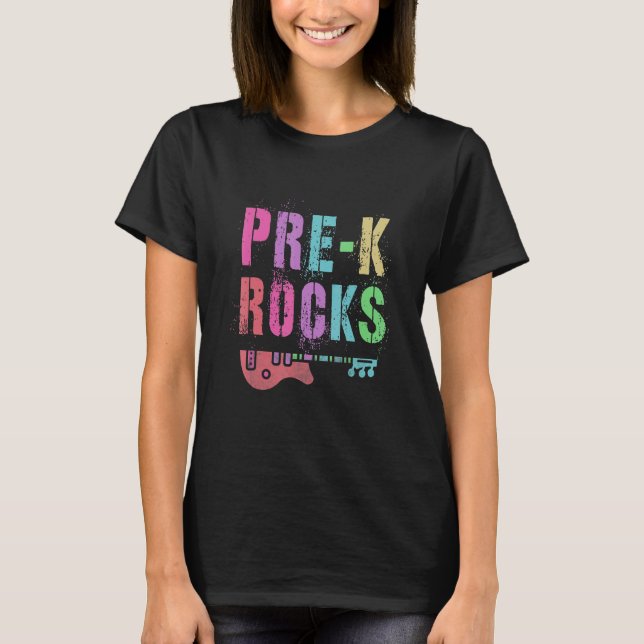 Camiseta El Equipo Rockstar De Profesores Estudiantiles Pre (Anverso)