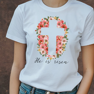 Camiseta Él es cristiano en ascenso