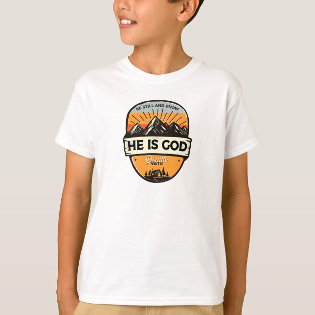 Camiseta Él es Dios (Anverso)