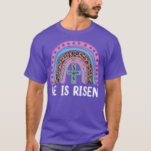 Camiseta Él es el leopardo del arcoiris de Risen, cristiano