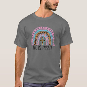 Camiseta Él es el leopardo del arcoiris de Risen, cristiano