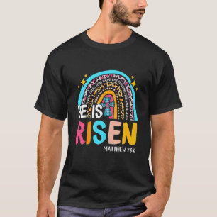 Camiseta Él es el leopardo del arcoiris de Risen, cristiano