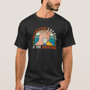 Camiseta Él es el mejor papá de gatos del universo Gato vin