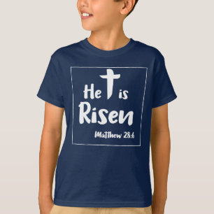 Camiseta Él es escritura subida de Pascua
