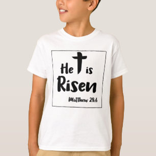 Camiseta Él es escritura subida de Pascua