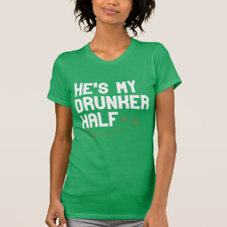 Camiseta Él es mi drunker medio