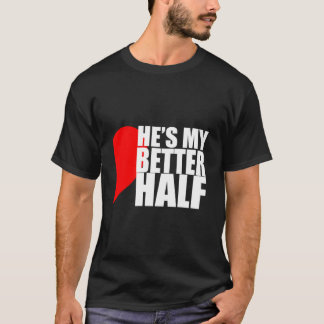 Camiseta Él es mi media naranja