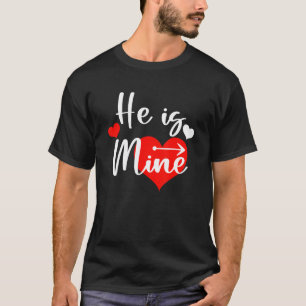 Camiseta Él es Mío Hombre Ella es Mía Pareja a Juego Valent