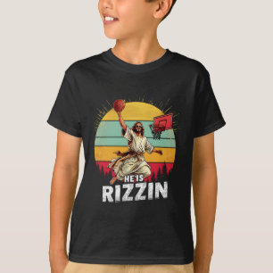 Camiseta Él Es Rizzin Jesús El Cordero De Dios Feliz Pascua