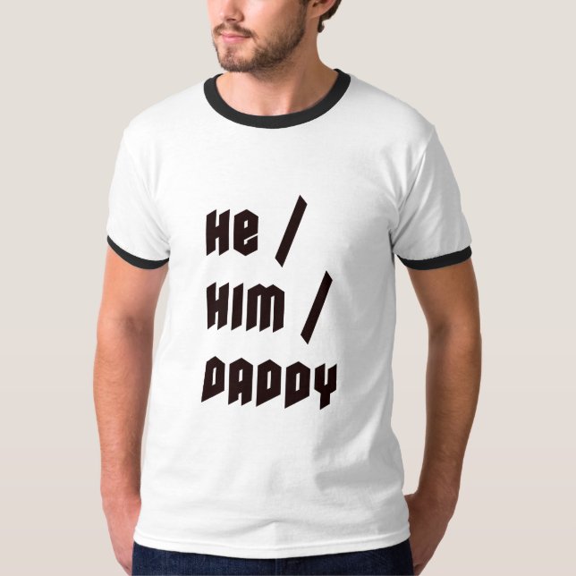 Camiseta Él es su papá (Anverso)