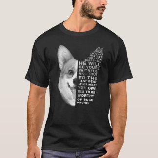 Camiseta Él Es Tu Amigo Tu Pareja Tu Perro Galés Corg