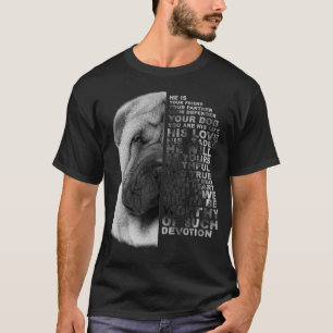 Camiseta Él Es Tu Amigo Tu Pareja Tu Perro Shar Pei D