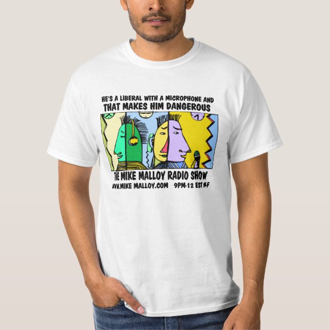 Camiseta ÉL es UN LIBERAL CON UN MICRÓFONO (Anverso)