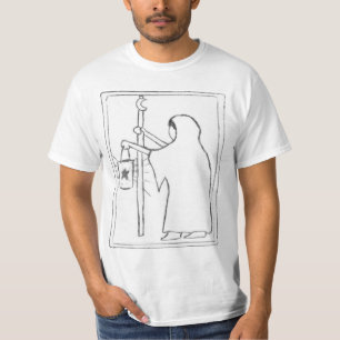 Camiseta El esbozo de la tarjeta Tarot de Hermit