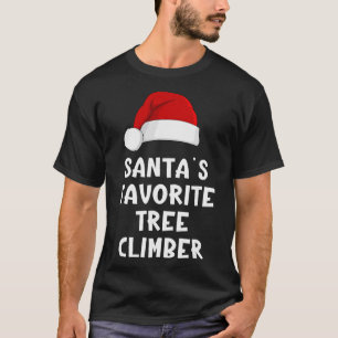 Camiseta El escalador de árboles favorito del Santa de Navi