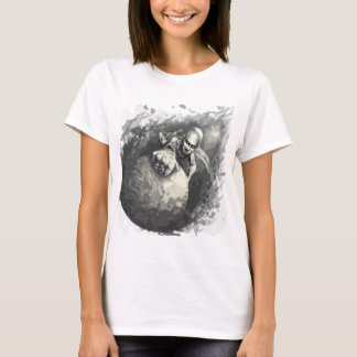 Camiseta el escalador de cobre del mismo tamaño