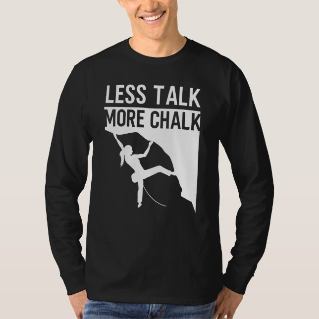 Camiseta El escalador de rock menos habla de Carabin (Anverso)