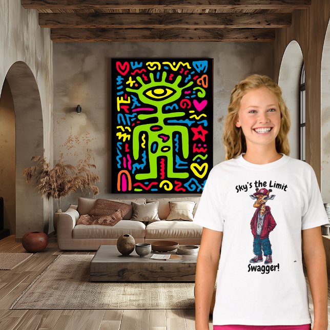 Camiseta El escándalo de Sky es el límite: diseño de jirafa (Subido por el creador)