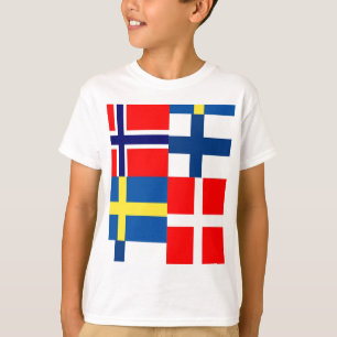 Camiseta El escandinavo señala el cuarteto por medio de un