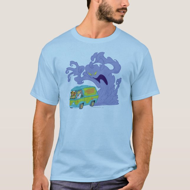 Camiseta El escape de la máquina misteriosa (Anverso)