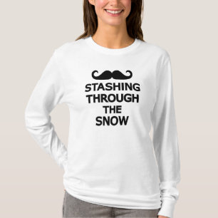 Camiseta El esconder a través de la nieve