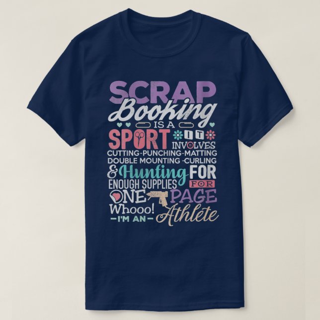 Camiseta El Escrapecho De Camisas Scrapbook Para Mujeres Es (Diseño del anverso)